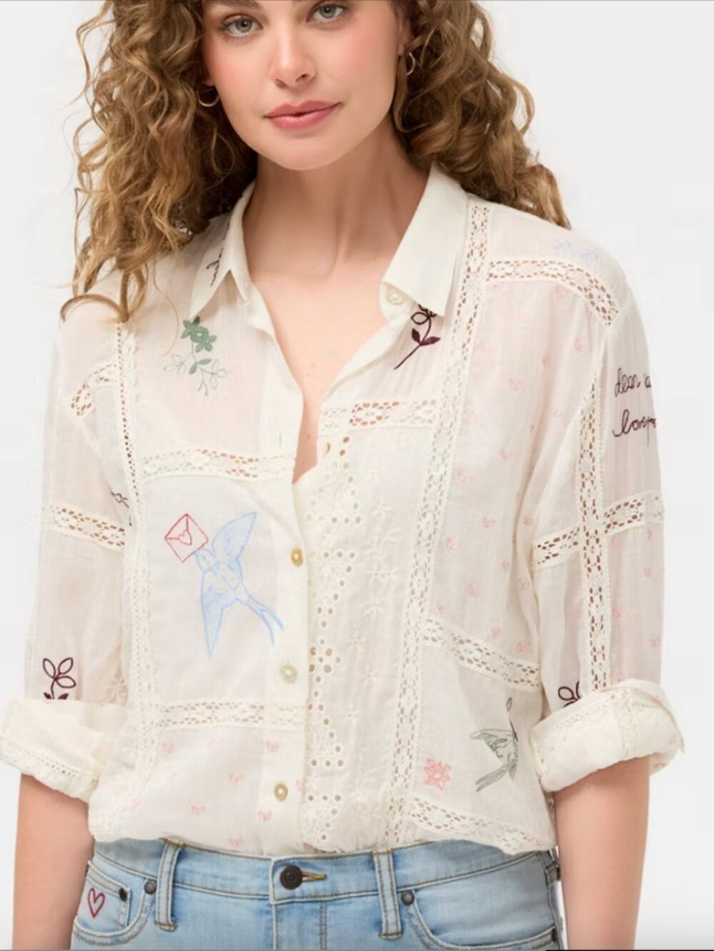 NWT Johnny Was - Chaise Button Down Blouse XS